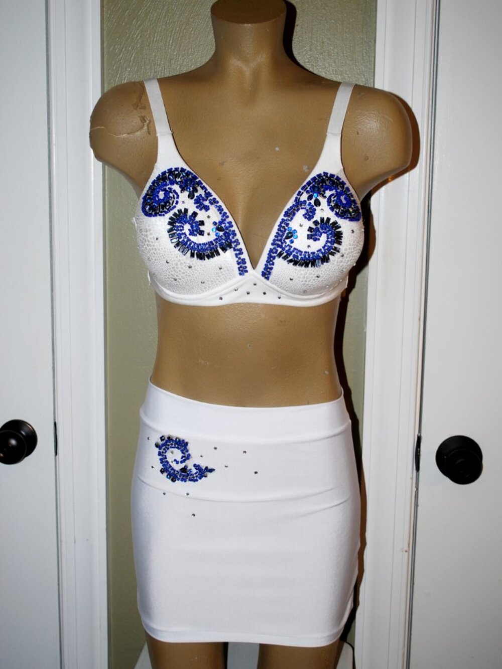 Closeout Price-00AK Handmade beaded/stones + Rhinestones Exotic dancer ,cosplay